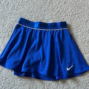 Blue Nike tennis skirt